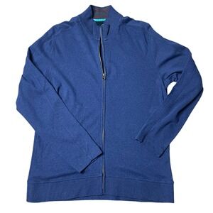 Robert Graham Mens Full Zip Long Sleeve Knit Sweater Jacket -‎ Size L